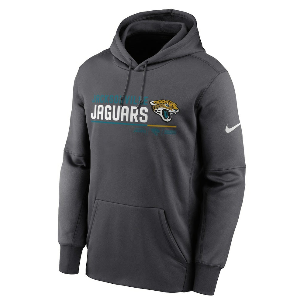 Jacksonville Jaguars Prime Logo Name Split Pullover Hoodie Anthracite - Nike