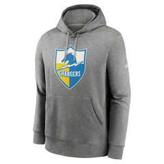 Los Angeles Chargers Rewind Club Fleece Pullover Hoodie Heathered Gray - Nike