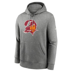 Tampa Bay Buccaneers Rewind Club Fleece Pullover Hoodie Heathered Gray - Nike