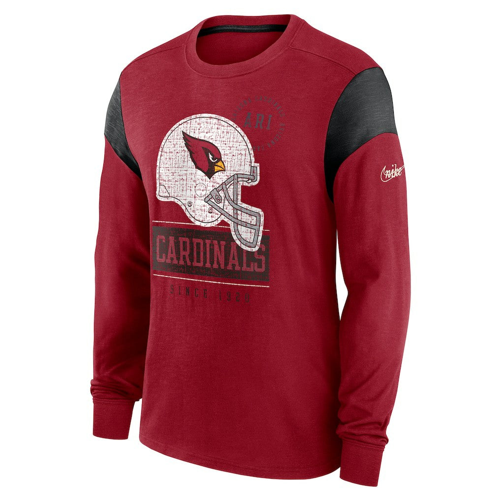 Arizona Cardinals Rewind Playback Helmet Long Sleeve T-Shirt Cardinal - Nike