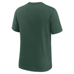 Green Bay Packers Rewind Playback Logo Tri-Blend T-Shirt Green - Nike