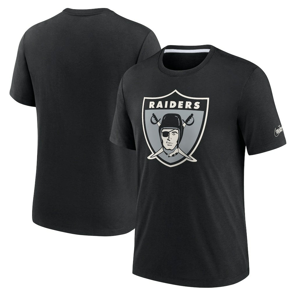 Las Vegas Raiders Rewind Playback Logo Tri-Blend T-Shirt Black - Nike