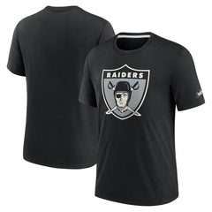 Las Vegas Raiders Rewind Playback Logo Tri-Blend T-Shirt Black - Nike