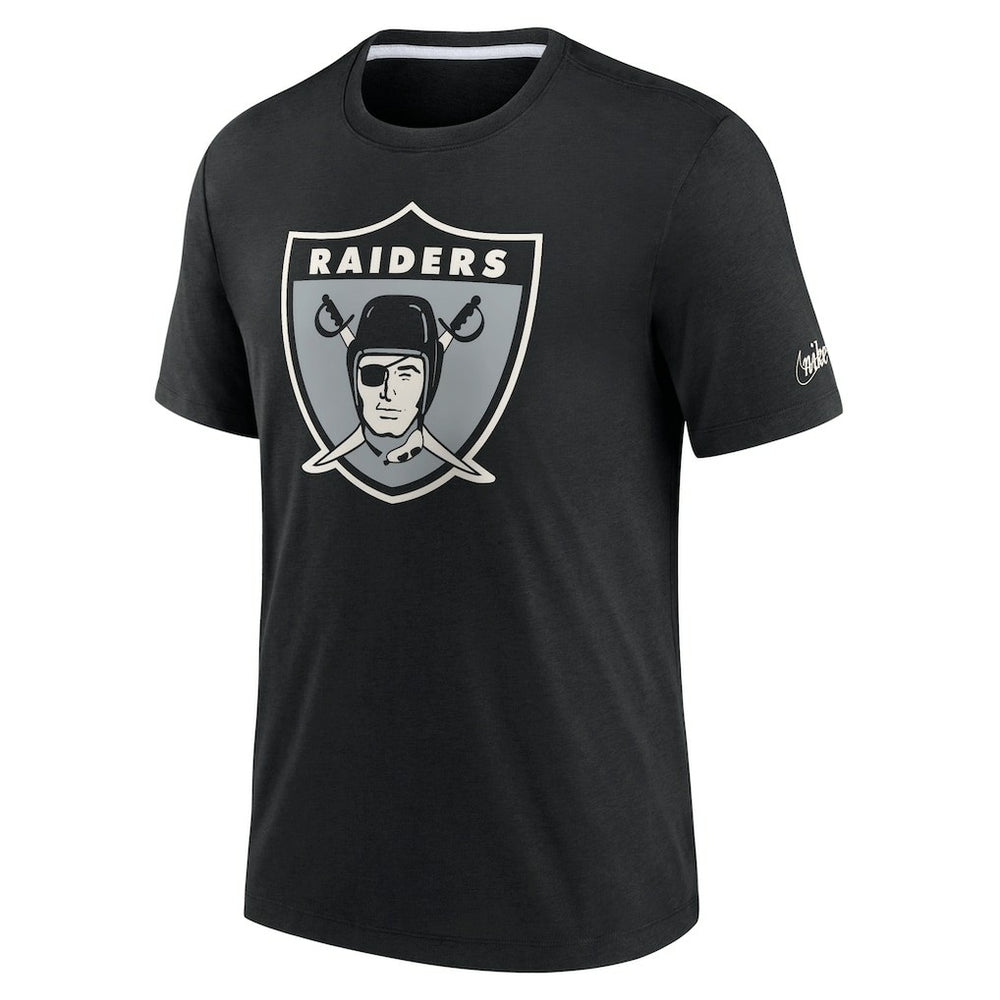 Las Vegas Raiders Rewind Playback Logo Tri-Blend T-Shirt Black - Nike