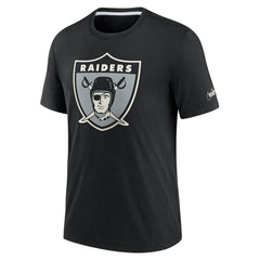 Las Vegas Raiders Rewind Playback Logo Tri-Blend T-Shirt Black - Nike