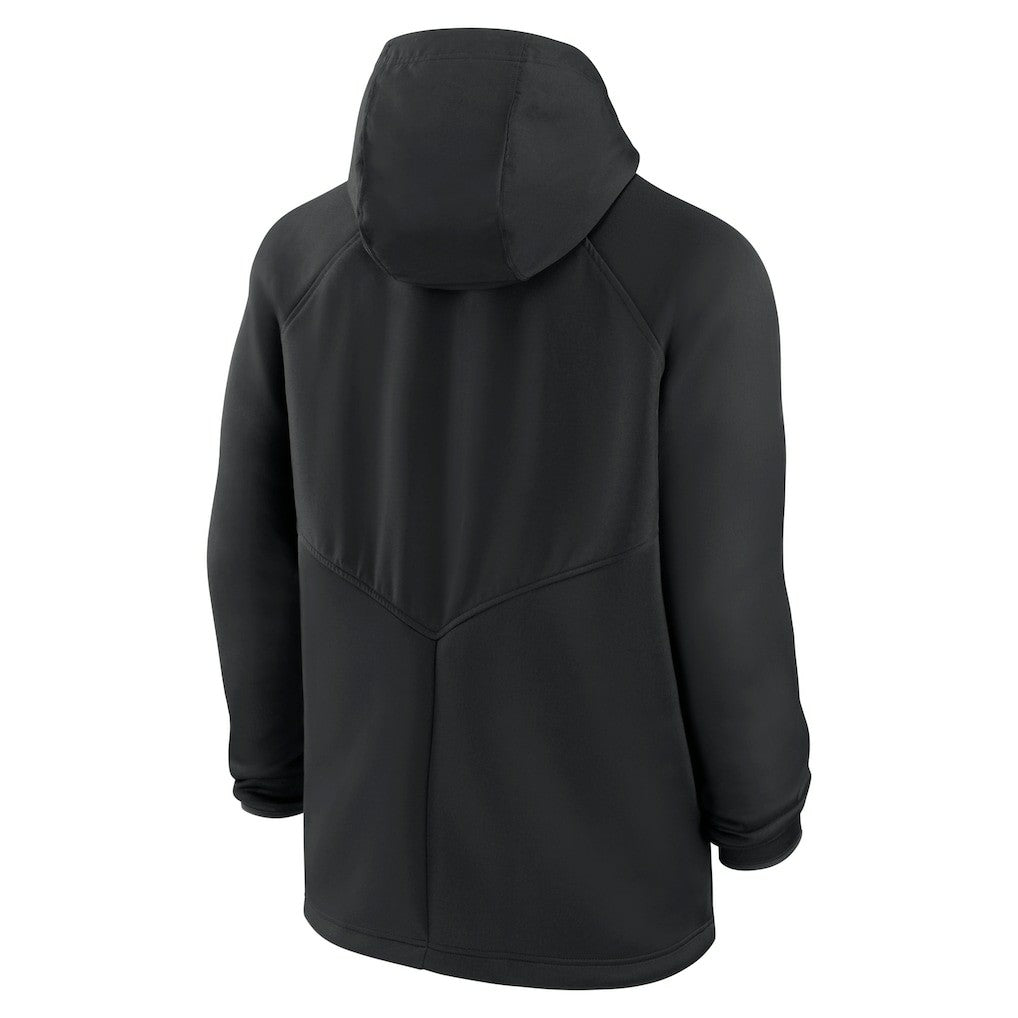 Kansas City Chiefs Spacer Raglan Performance Full-Zip Hoodie Black - Nike