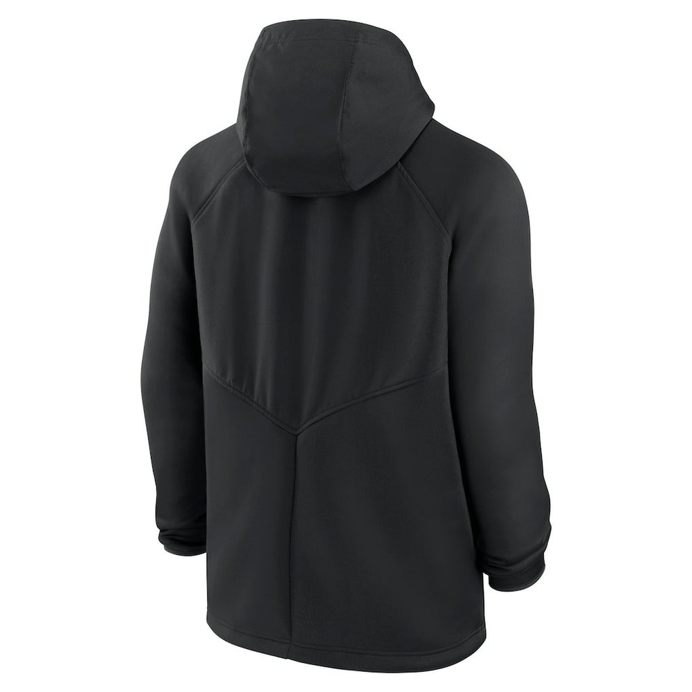 Kansas City Chiefs Spacer Raglan Performance Full-Zip Hoodie Black - Nike