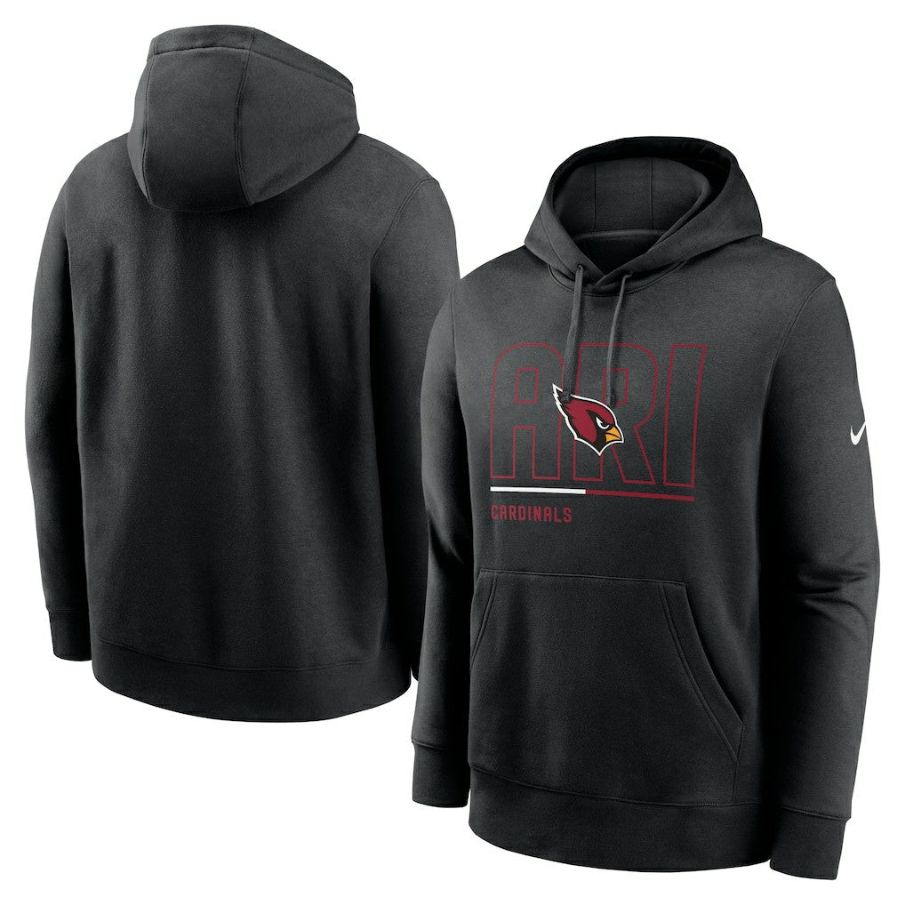 Arizona Cardinals City Code Club Fleece Pullover Hoodie Black - Nike