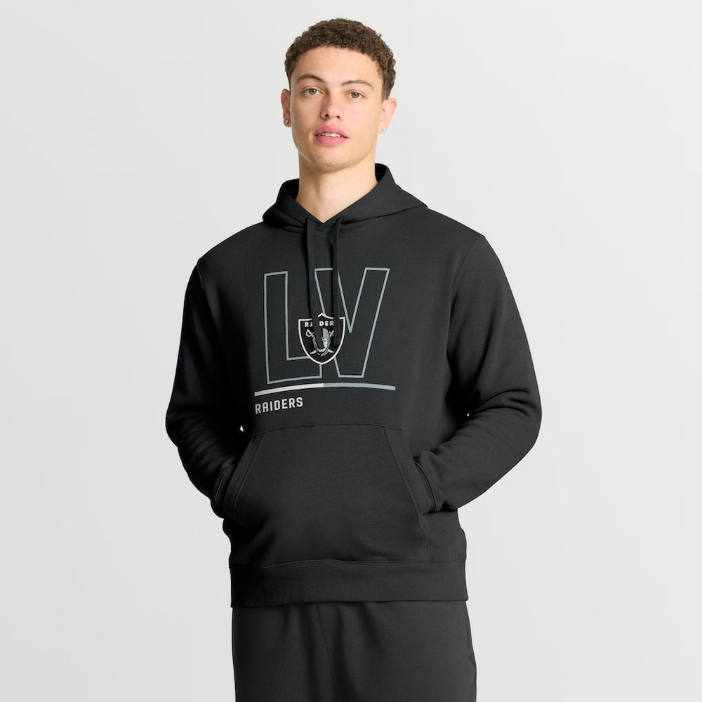 Las Vegas Raiders City Code Club Fleece Pullover Hoodie Black - Nike