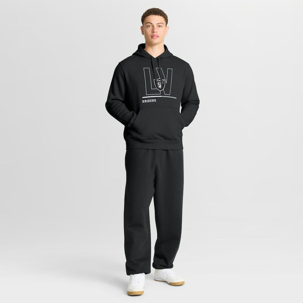 Las Vegas Raiders City Code Club Fleece Pullover Hoodie Black - Nike