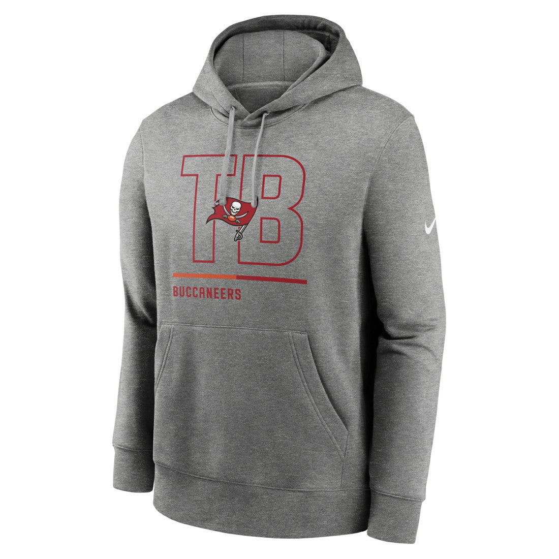 Tampa Bay Buccaneers City Code Club Fleece Pullover Hoodie Heathered Gray - Nike