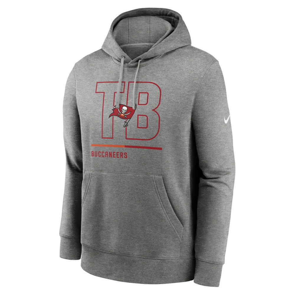 Tampa Bay Buccaneers City Code Club Fleece Pullover Hoodie Heathered Gray - Nike