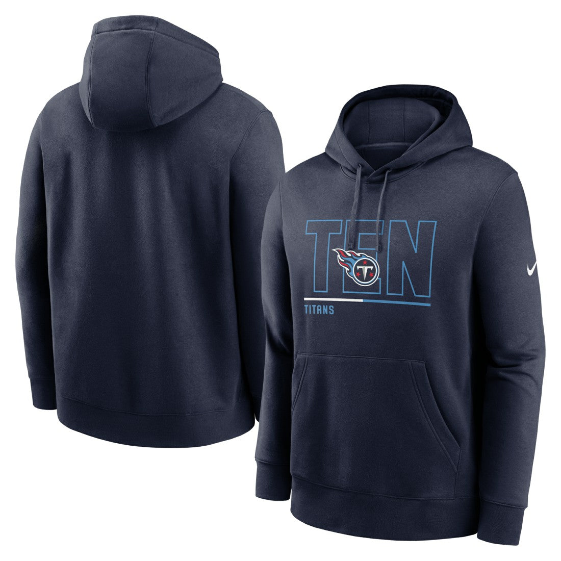 Tennessee Titans City Code Club Fleece Pullover Hoodie Navy - Nike