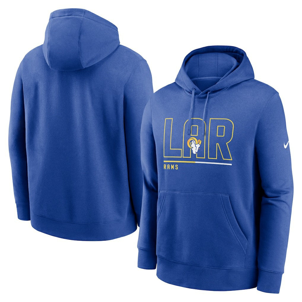 Los Angeles Rams City Code Club Fleece Pullover Hoodie Royal - Nike