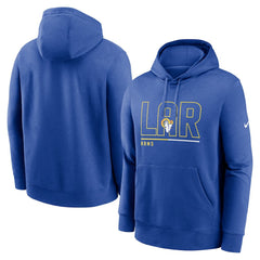 Los Angeles Rams City Code Club Fleece Pullover Hoodie Royal - Nike