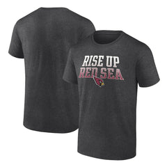 Arizona Cardinals Big & Tall Rise Up Red Sea Statement T-Shirt Heathered Charcoal - Fanatics