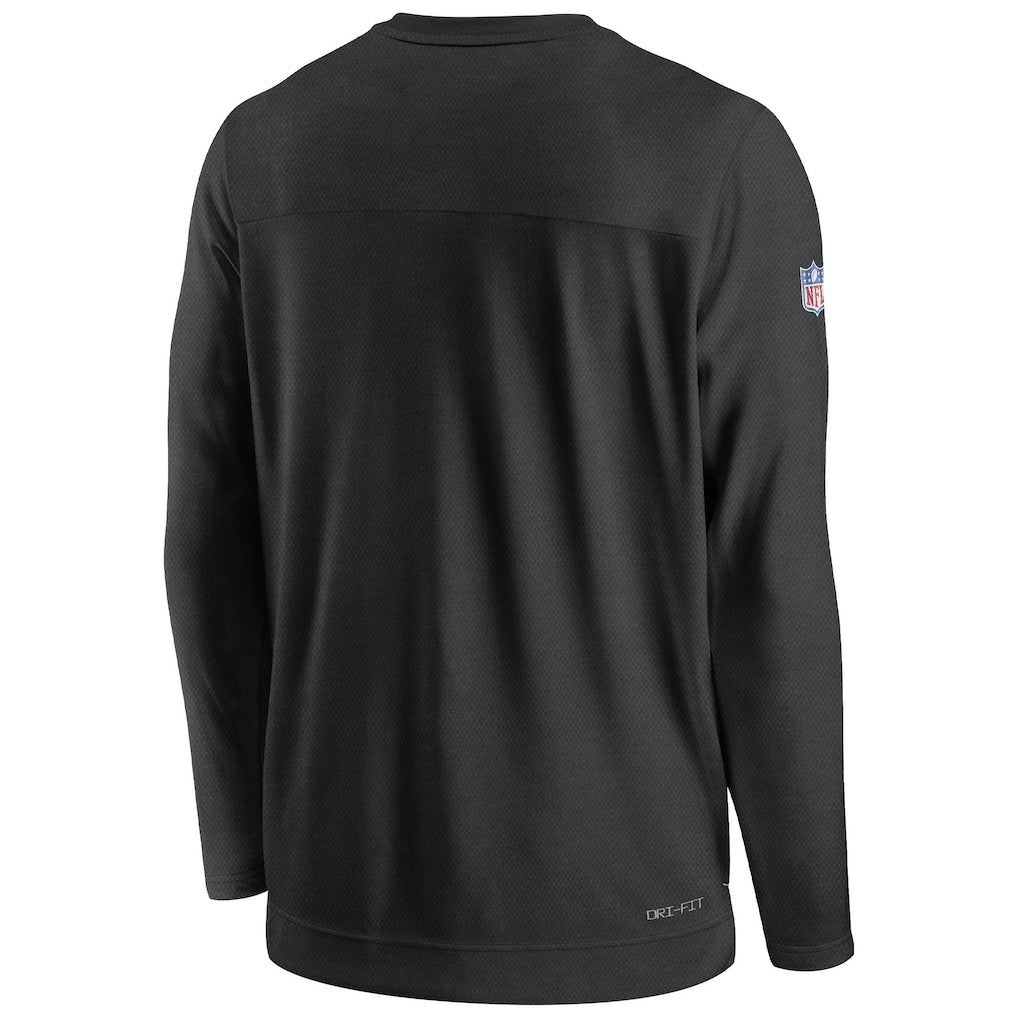 New Orleans Saints Sideline Lockup Performance Pullover Sweatshirt Black - Nike