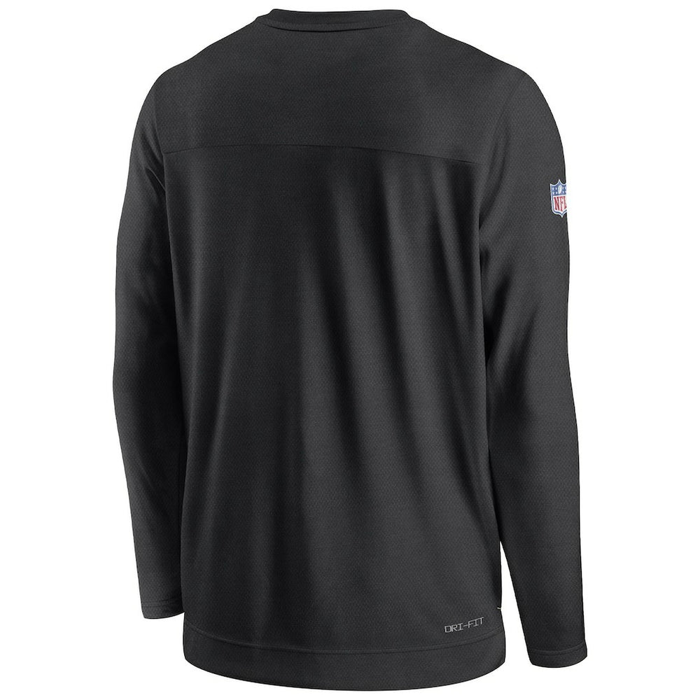 New Orleans Saints Sideline Lockup Performance Pullover Sweatshirt Black - Nike