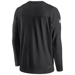 New Orleans Saints Sideline Lockup Performance Pullover Sweatshirt Black - Nike
