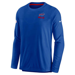 Buffalo Bills Sideline Lockup Performance Pullover Sweatshirt Royal - Nike