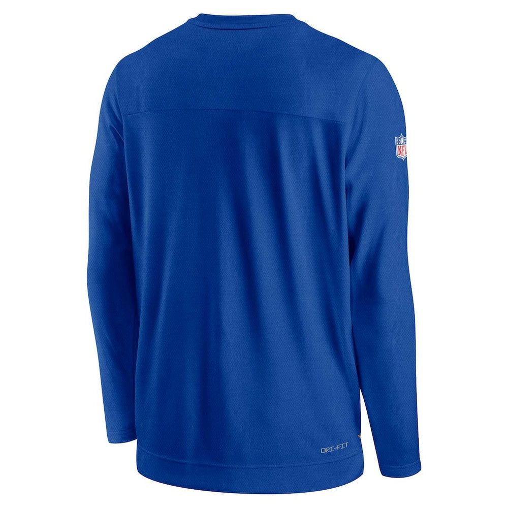 Buffalo Bills Sideline Lockup Performance Pullover Sweatshirt Royal - Nike