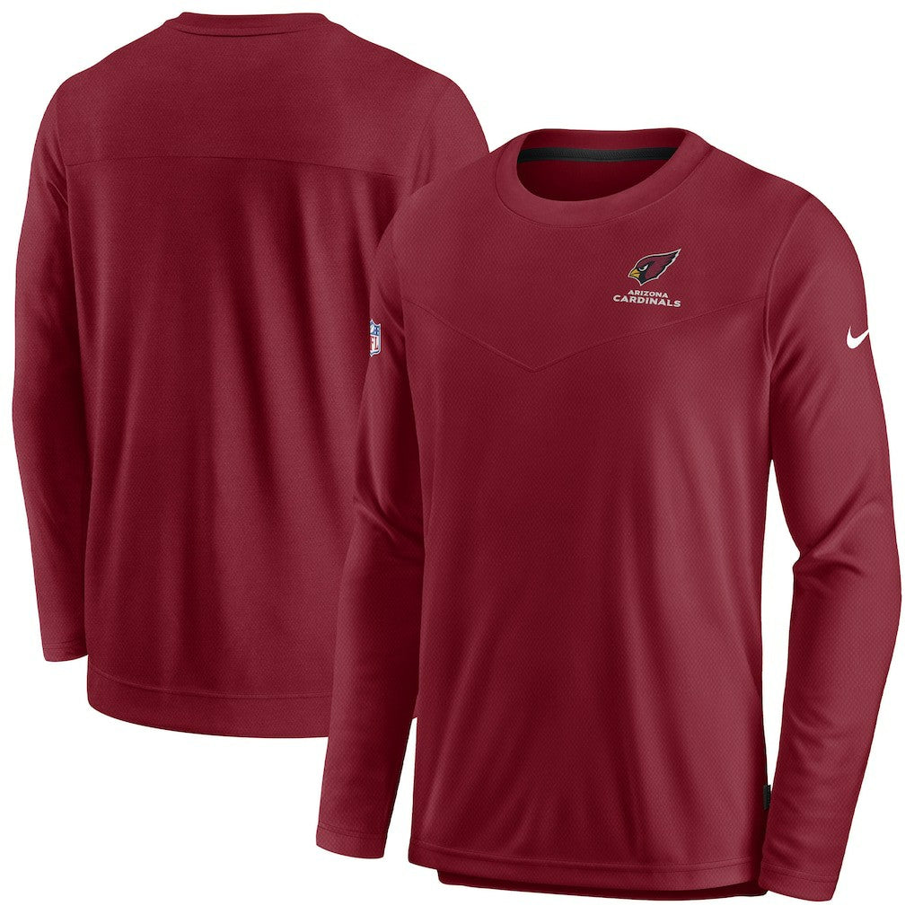 Arizona Cardinals Sideline Lockup Performance Pullover Sweatshirt Cardinal - Nike