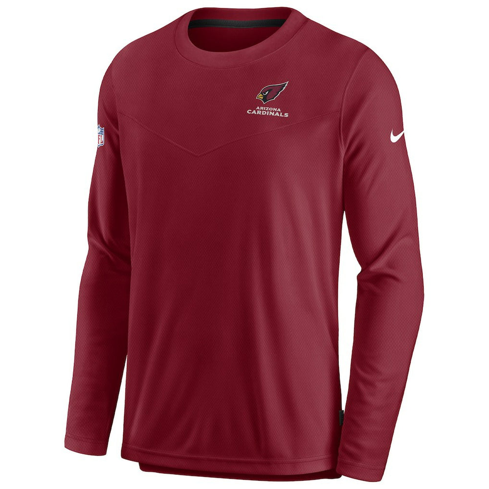 Arizona Cardinals Sideline Lockup Performance Pullover Sweatshirt Cardinal - Nike