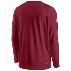 Arizona Cardinals Sideline Lockup Performance Pullover Sweatshirt Cardinal - Nike