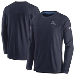 Tennessee Titans Sideline Lockup Performance Pullover Sweatshirt Navy - Nike