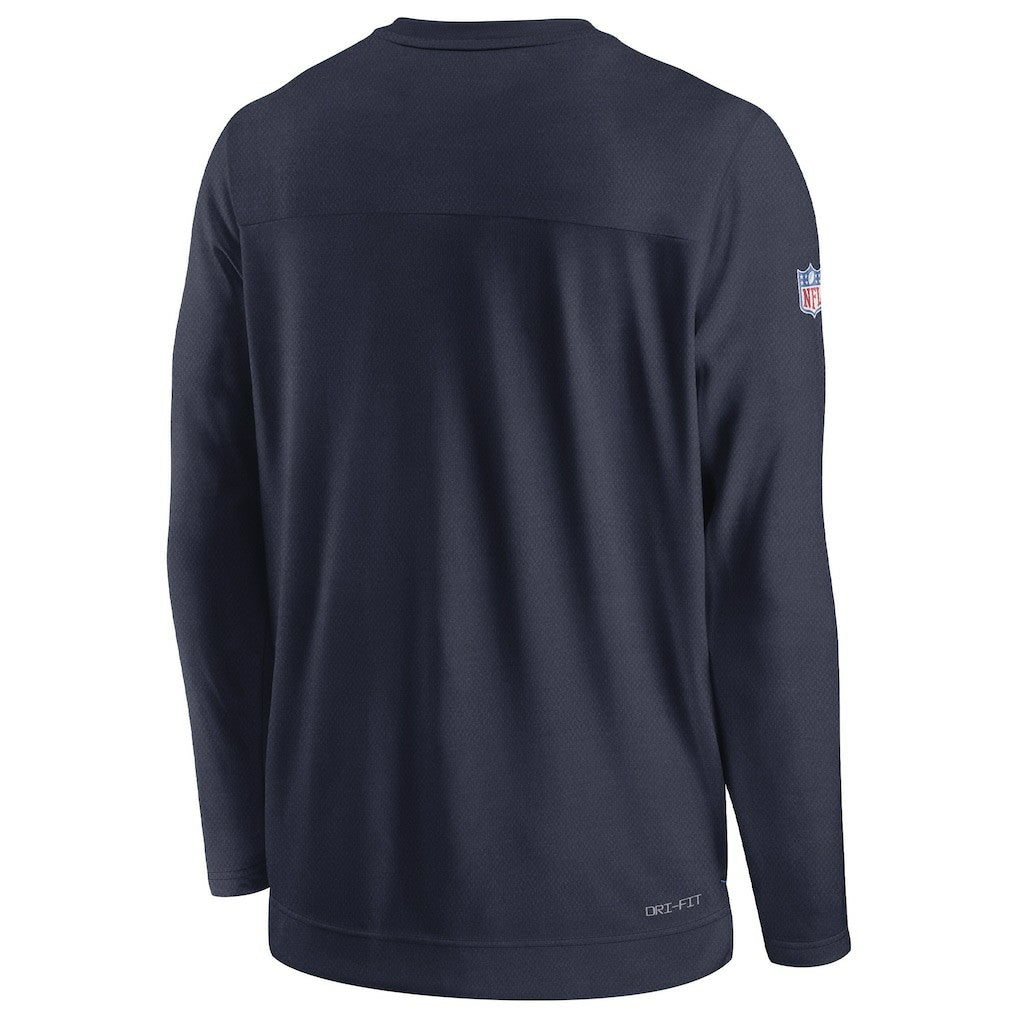 Tennessee Titans Sideline Lockup Performance Pullover Sweatshirt Navy - Nike