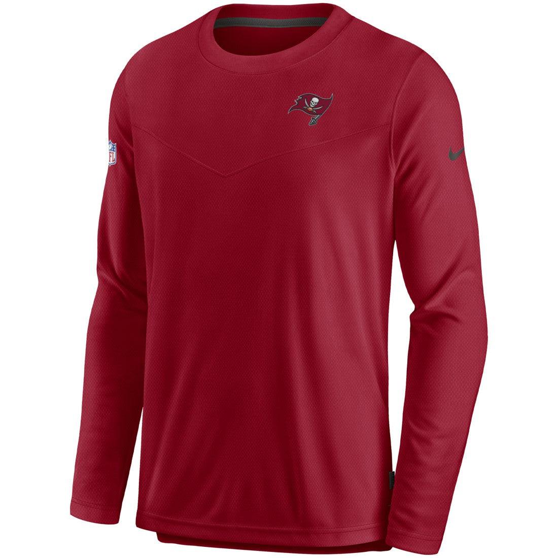 Tampa Bay Buccaneers Sideline Lockup Performance Pullover Sweatshirt Red - Nike