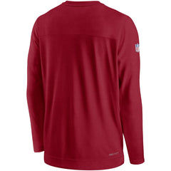 Tampa Bay Buccaneers Sideline Lockup Performance Pullover Sweatshirt Red - Nike