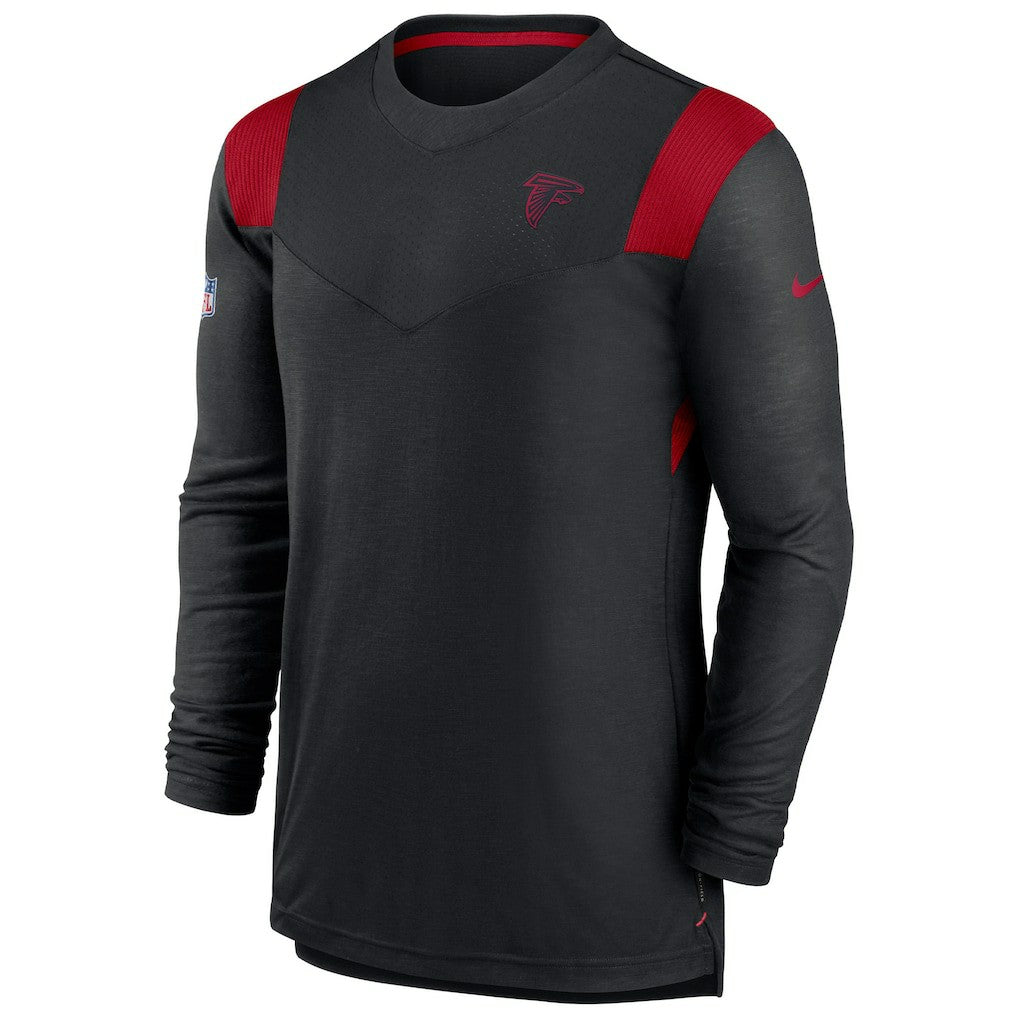 Atlanta Falcons Sideline Tonal Logo Performance Player Long Sleeve T-Shirt Black - Nike