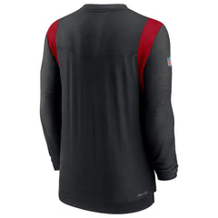 Atlanta Falcons Sideline Tonal Logo Performance Player Long Sleeve T-Shirt Black - Nike