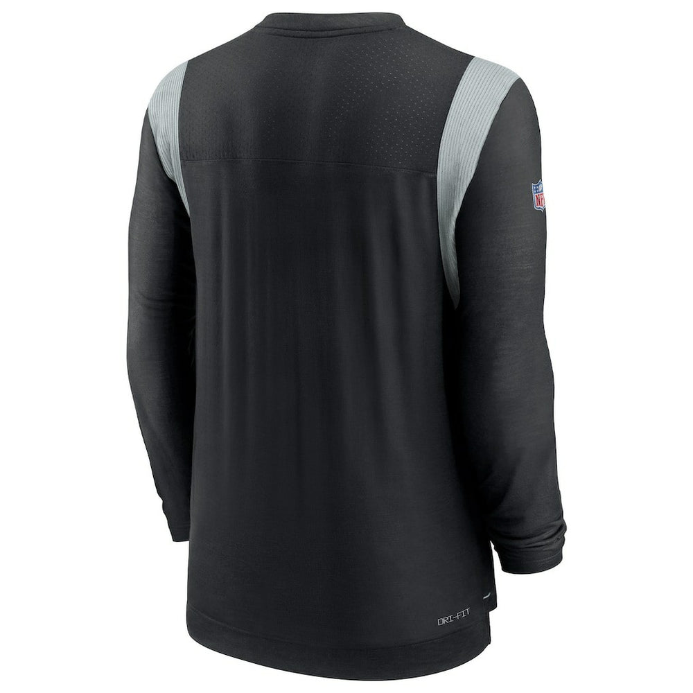 Las Vegas Raiders Sideline Tonal Logo Performance Player Long Sleeve T-Shirt Black - Nike