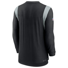 Las Vegas Raiders Sideline Tonal Logo Performance Player Long Sleeve T-Shirt Black - Nike