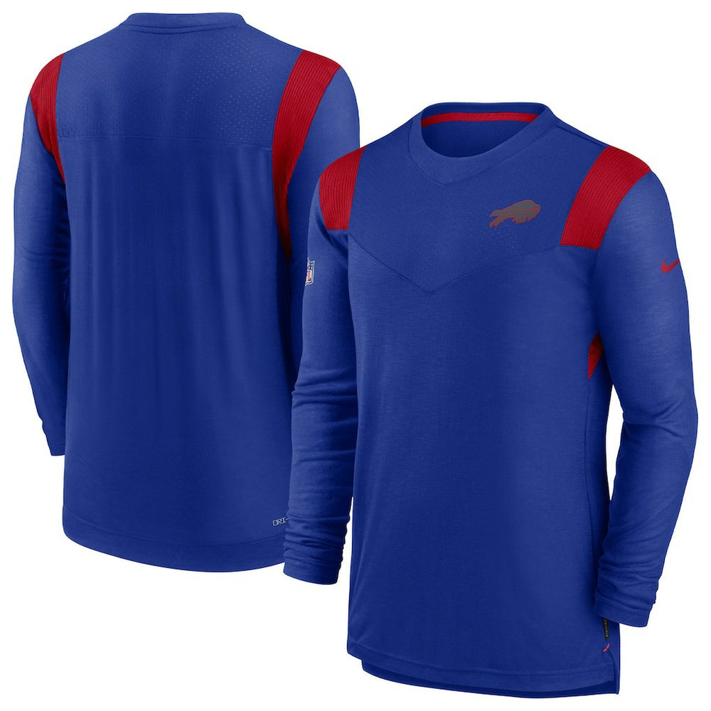 Buffalo Bills Sideline Tonal Logo Performance Player Long Sleeve T-Shirt Royal - Nike