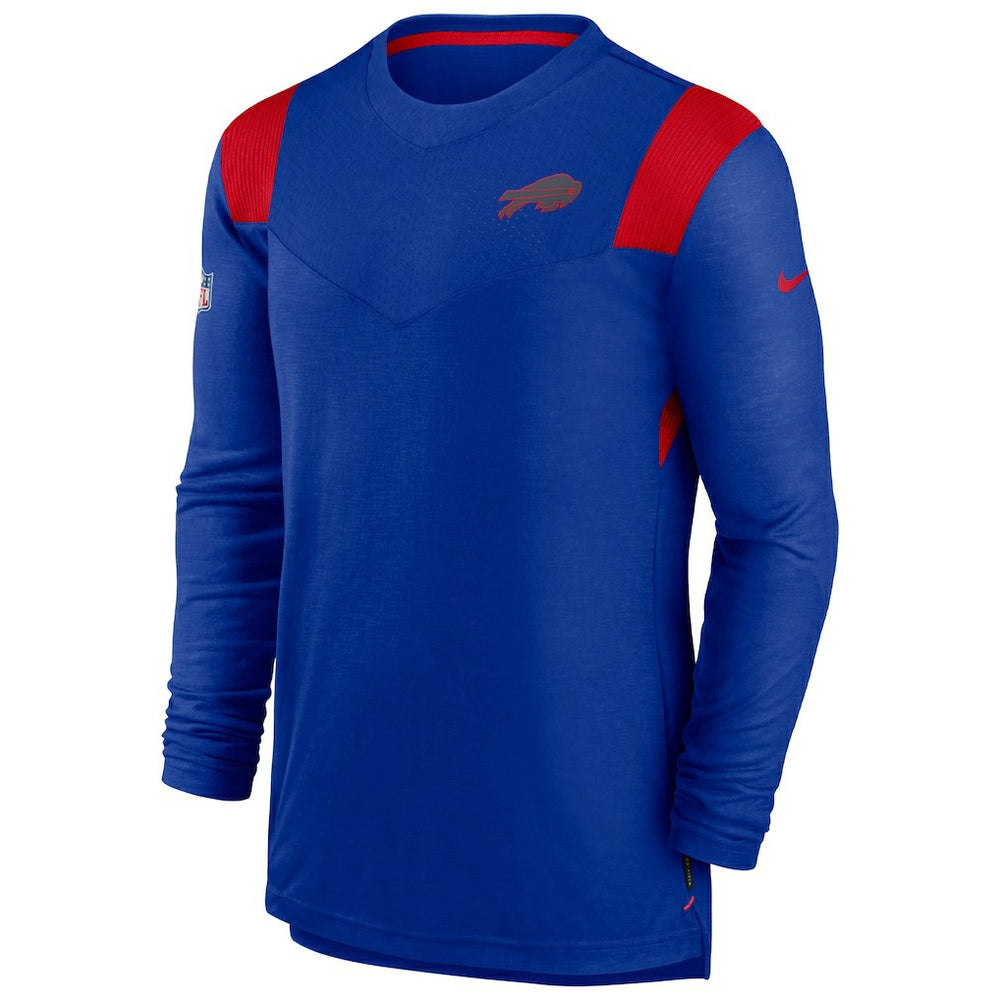 Buffalo Bills Sideline Tonal Logo Performance Player Long Sleeve T-Shirt Royal - Nike