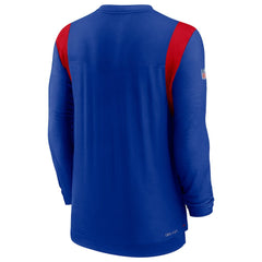 Buffalo Bills Sideline Tonal Logo Performance Player Long Sleeve T-Shirt Royal - Nike