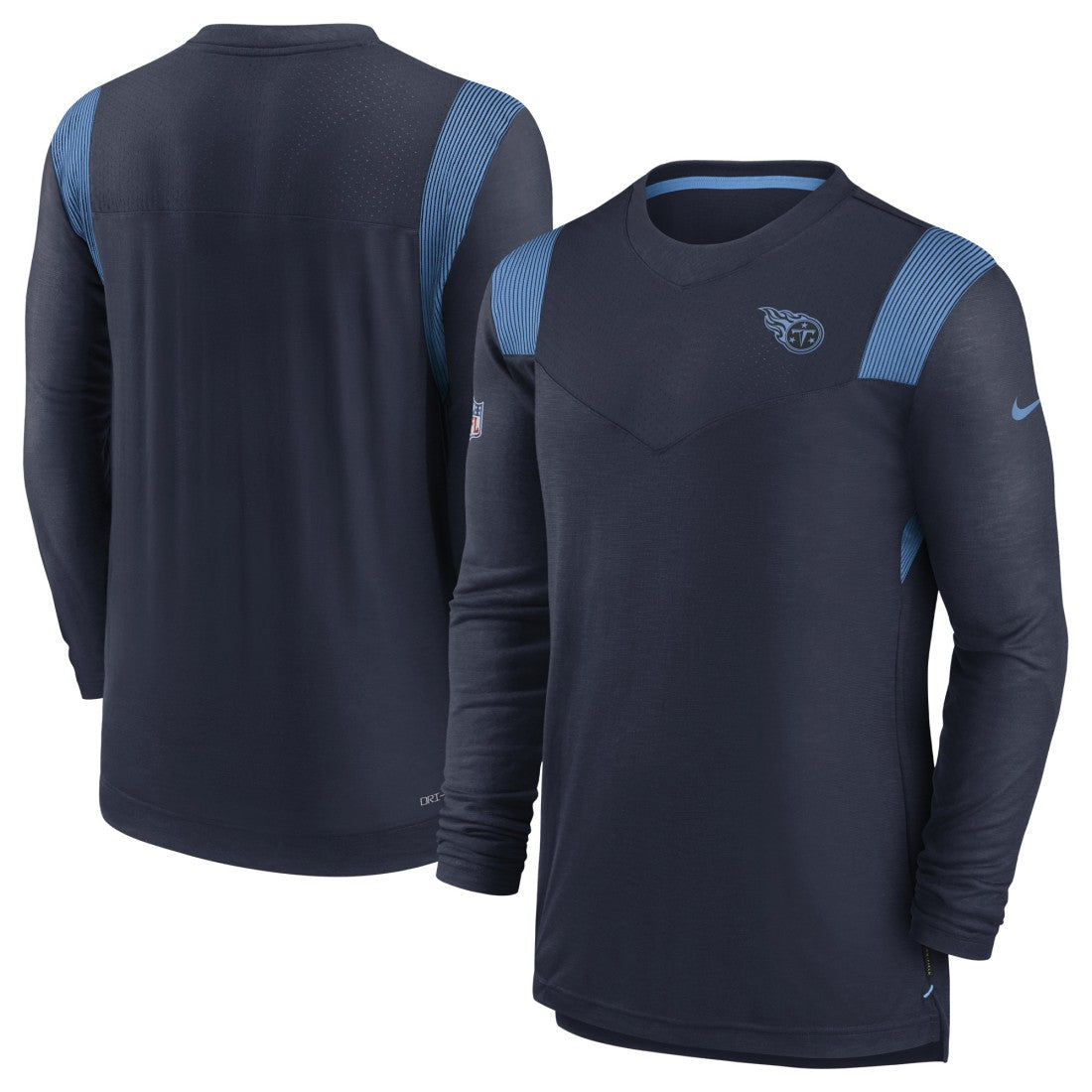 Tennessee Titans Sideline Tonal Logo Performance Player Long Sleeve T-Shirt Navy - Nike