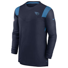 Tennessee Titans Sideline Tonal Logo Performance Player Long Sleeve T-Shirt Navy - Nike