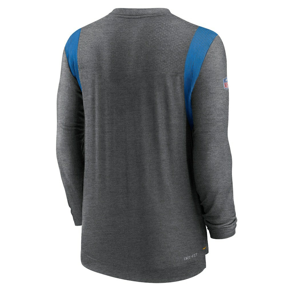 Los Angeles Chargers Sideline Tonal Logo Performance Player Long Sleeve T-Shirt Charcoal - Nike
