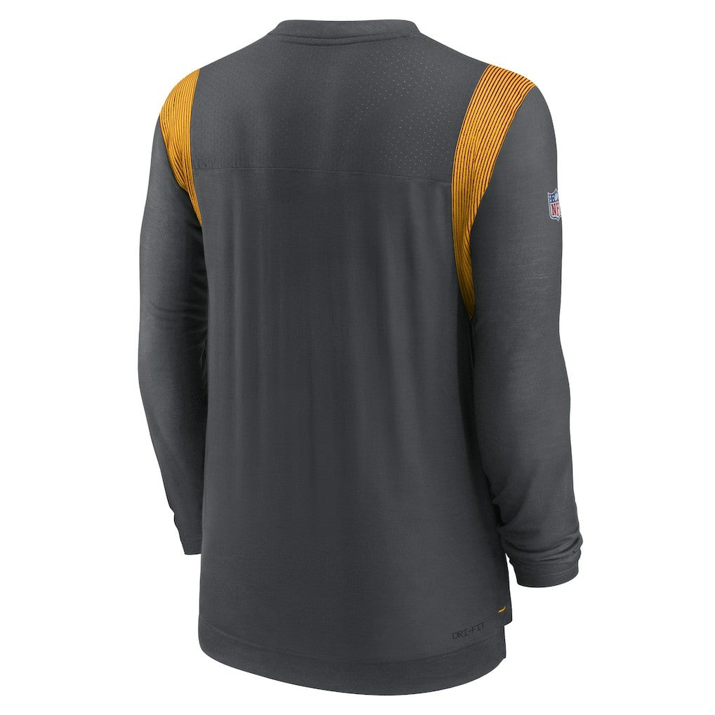Washington Commanders Sideline Tonal Logo Performance Player Long Sleeve T-Shirt Charcoal - Nike