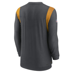 Washington Commanders Sideline Tonal Logo Performance Player Long Sleeve T-Shirt Charcoal - Nike