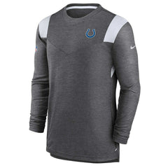 Indianapolis Colts Sideline Tonal Logo Performance Player Long Sleeve T-Shirt Charcoal - Nike