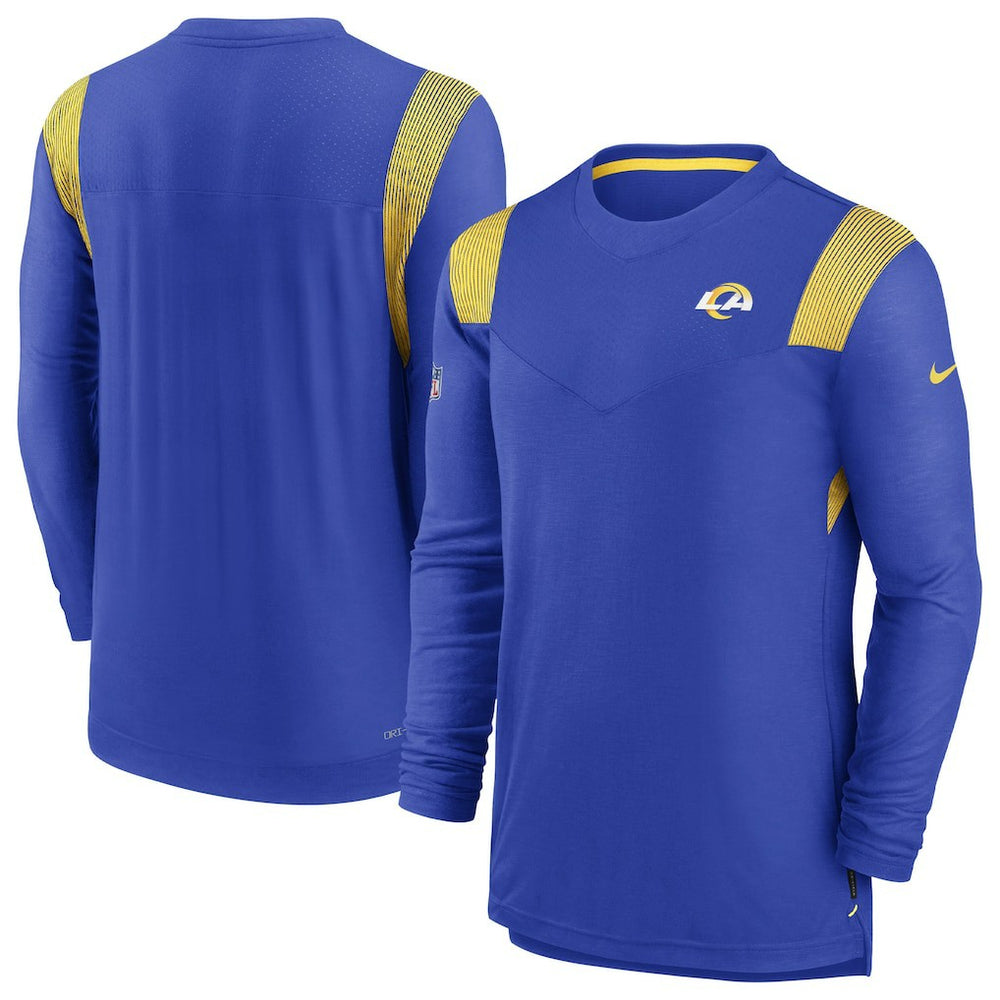 Los Angeles Rams Sideline Tonal Logo Performance Player Long Sleeve T-Shirt Royal - Nike