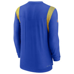 Los Angeles Rams Sideline Tonal Logo Performance Player Long Sleeve T-Shirt Royal - Nike