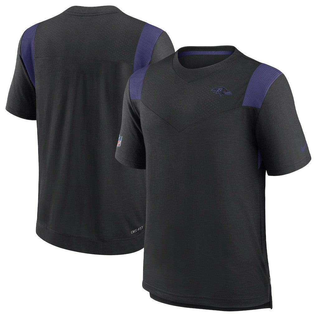 Baltimore Ravens Sideline Tonal Logo Performance Player T-Shirt Black - Nike