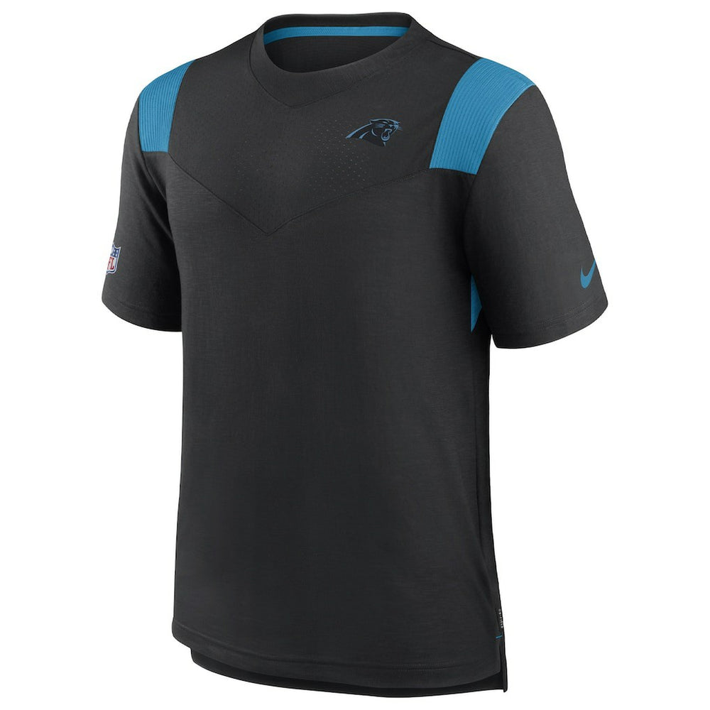 Carolina Panthers Sideline Tonal Logo Performance Player T-Shirt Black - Nike