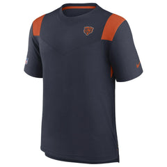 Chicago Bears Sideline Tonal Logo Performance Player T-Shirt Navy - Nike